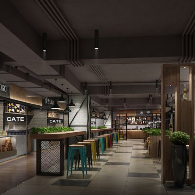 工业风台球俱乐部