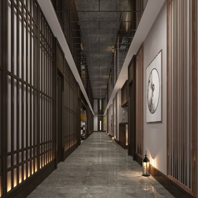 中式餐厅餐饮走廊