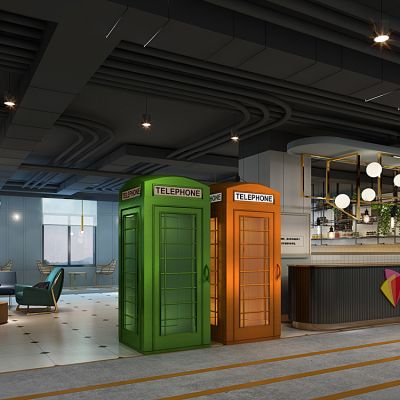 现代风格办公水吧