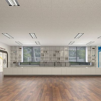 现代风格办公室企业荣誉证书展厅