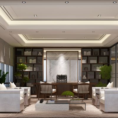 新中式董事长办公室