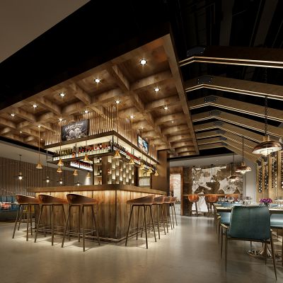 工业风马术餐厅门头