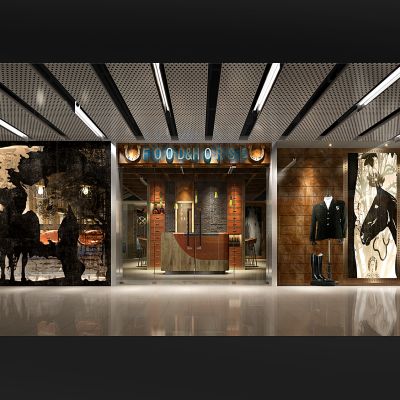 工业风马术餐厅吧台