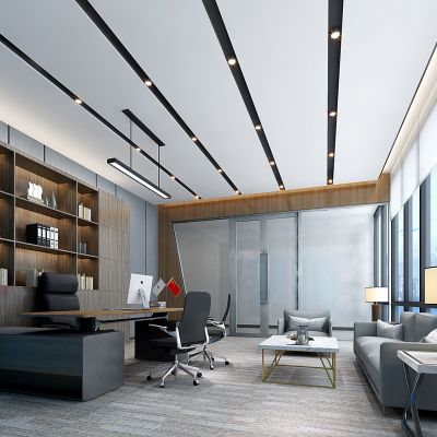 现代风格总经理办公室