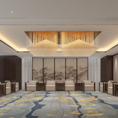 新中式贵宾接待室厅