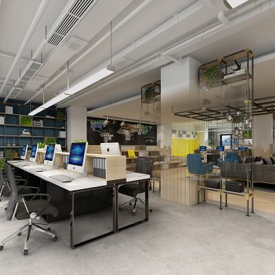 现代风格开敞办公区