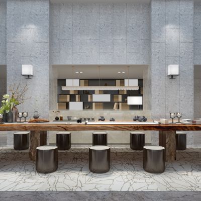 新中式茶室茶桌椅实木