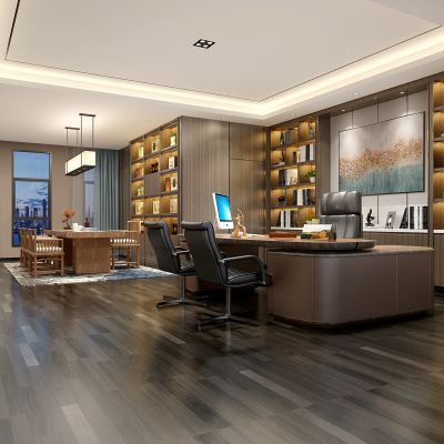 新中式董事长总经理办公室