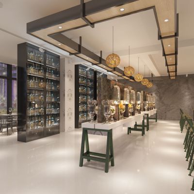 现代工业风混搭餐厅酒吧