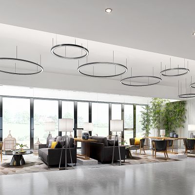 现代风格休闲洽谈区