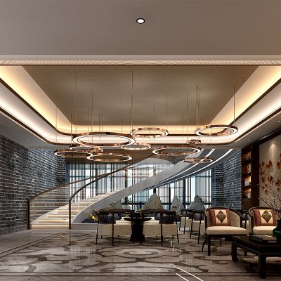 新中式休闲等候区