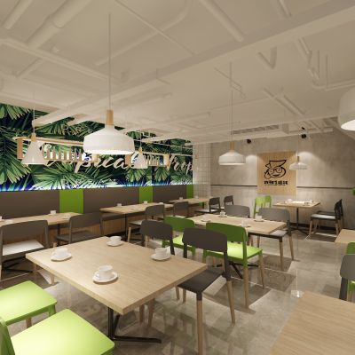 现代餐厅餐桌椅