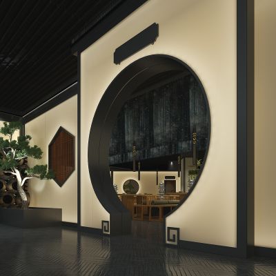 新中式餐厅门头