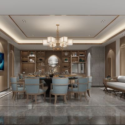 新中式餐厅包间