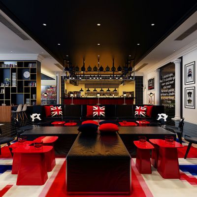 商场欧式新古典书吧书店咖啡厅甜品店