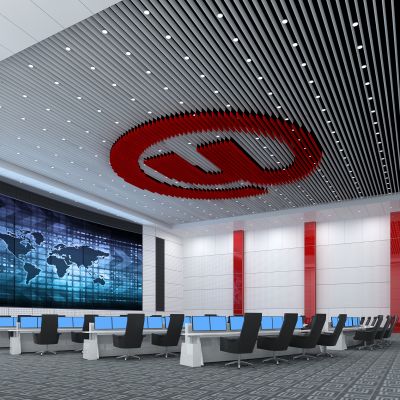 现代监控室指挥中心调度室