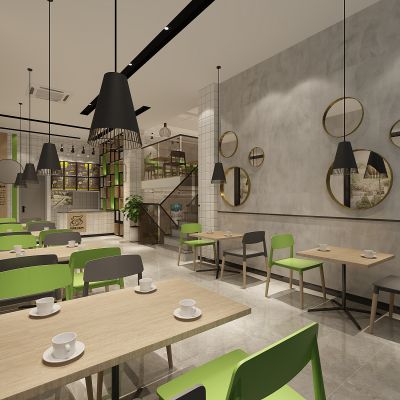 现代餐厅餐桌椅