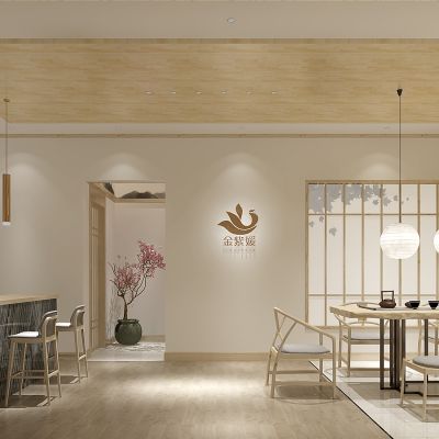 日式新中式韩式茶馆茶楼