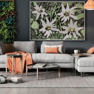 现代北欧沙发茶几组合