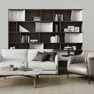 现代沙发茶几组合