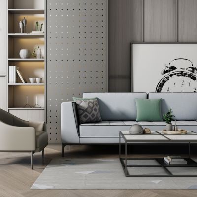 现代沙发茶几组合