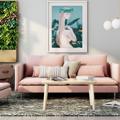 现代北欧沙发茶几组合