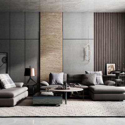 现代沙发茶几组合