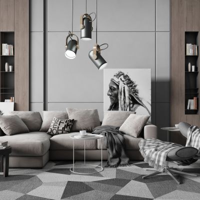 现代沙发茶几组合