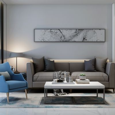 现代沙发茶几组合