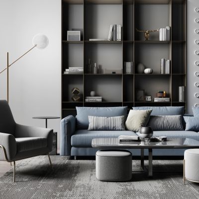 现代沙发茶几组合