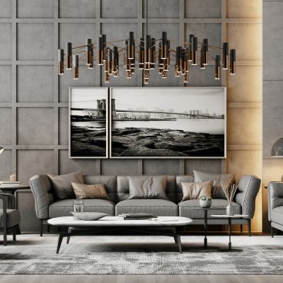 现代沙发茶几组合