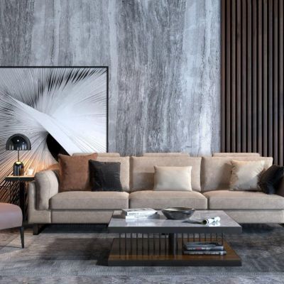 现代沙发茶几组合