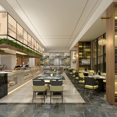 新中式酒店自助餐厅