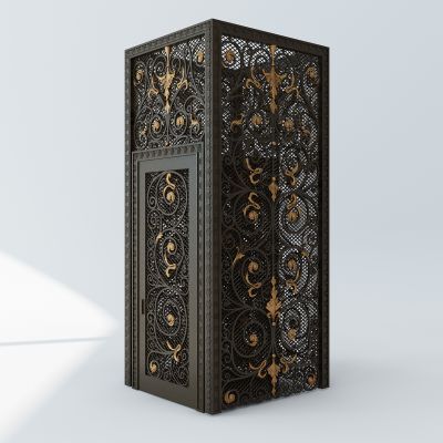 简欧铁艺电梯轿厢