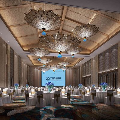 东南亚宴会厅吊灯宴会厅桌椅