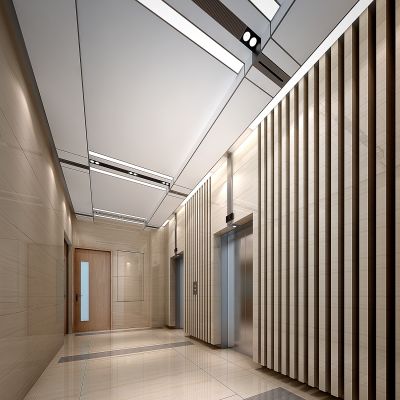 现代电梯间