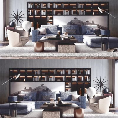 现代沙发茶几组合