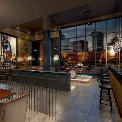 现代酒吧娱乐会所玻璃吊灯