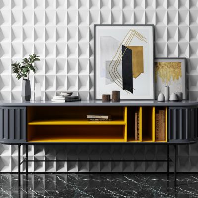 现代北欧边柜摆件组合