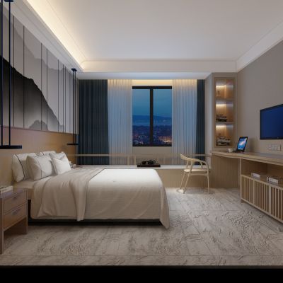 新中式酒店宾馆客房