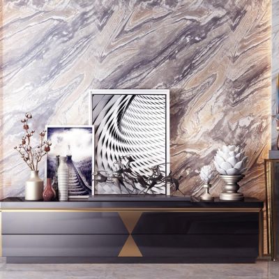 现代轻奢电视柜摆件组合