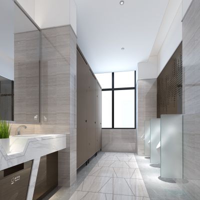 现代公共卫生间