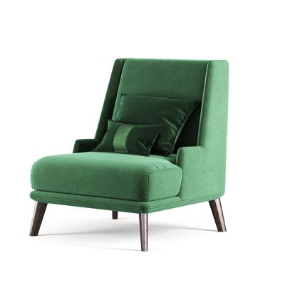 现代美式简约单人沙发