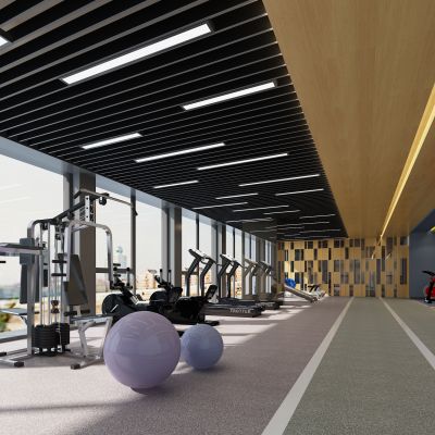现代健身房健身器材健身会所管