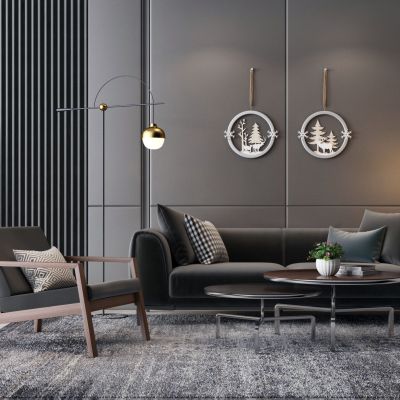 现代沙发茶几组合