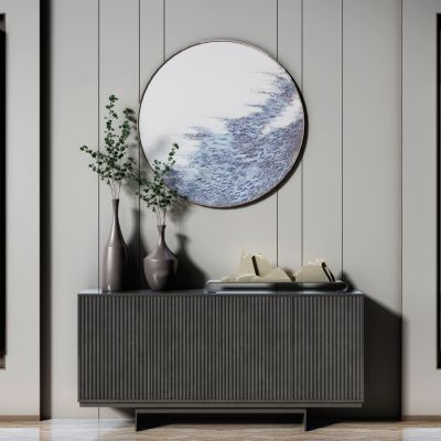 新中式边柜摆件组合