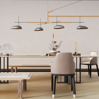 新中式书房桌椅组合