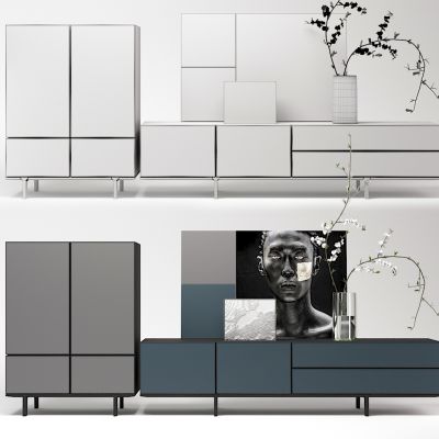 现代北欧装饰柜架置物柜架