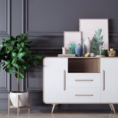 现代北欧边柜摆件组合