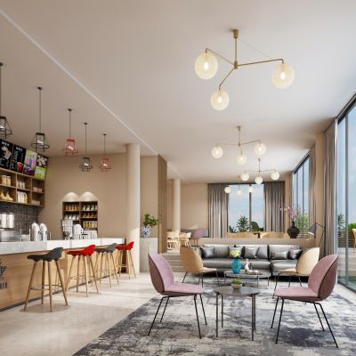 现代餐厅饮料店奶茶店